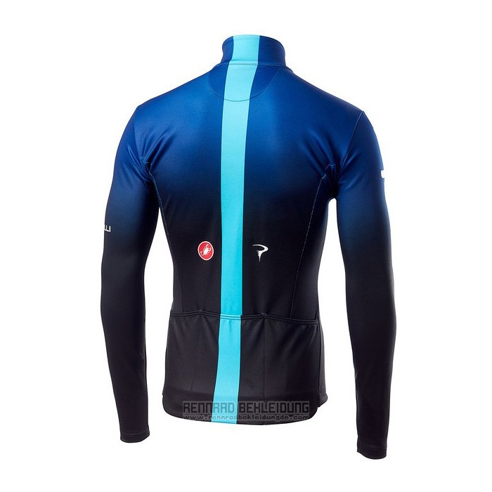 2019 Fahrradbekleidung Sky Blau Shwarz Trikot Langarm und Tragerhose